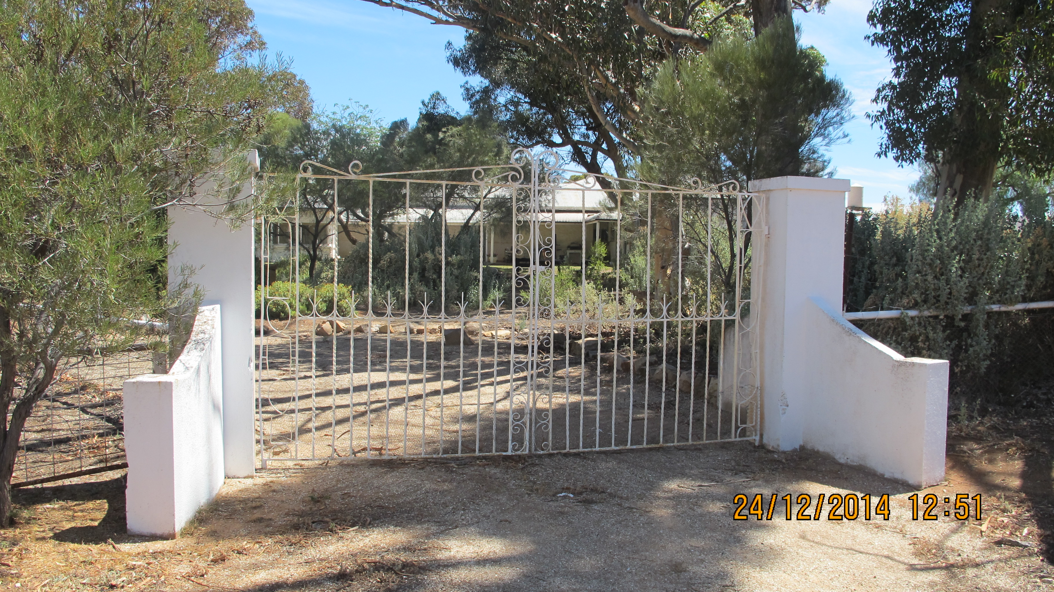 Homestead garden front gate.